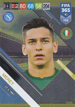 Alex Meret SSC Napoli 2019 FIFA 365 Impact Signing #192
